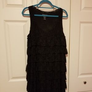 LBD. Fun Black lacy dress. Size 2x. Worn once